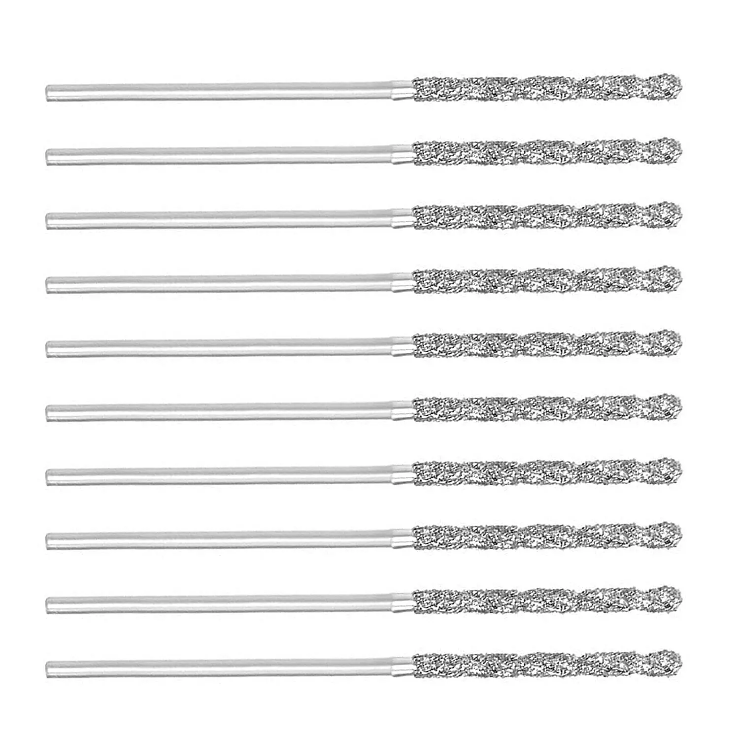 20Pcs 1mm/0.04Inch Diamond Twist Drill Bits High Speed Steel HSS for Glass Sea Shells Stone Tiles