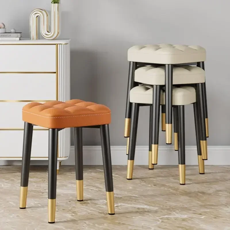 Dining Cheap Chair Kitchen Stool Bench Portable Room Low Square Stool Interior Table Dressing Taburete Plegables Home Furniture