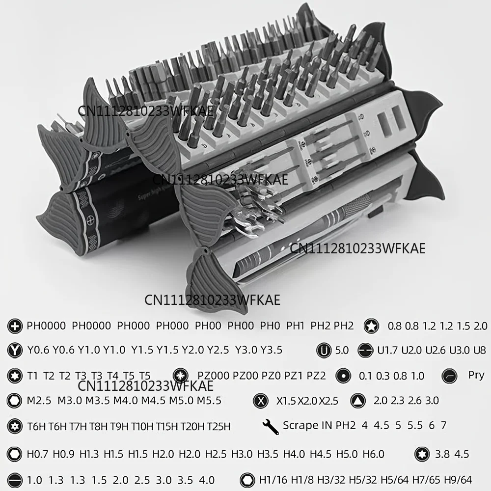 128 in 1 Precision Screwdriver Kit with Magnetic Flexible Shaft Professional Repair Tool for PC iPhone Watch Camera Glasses
