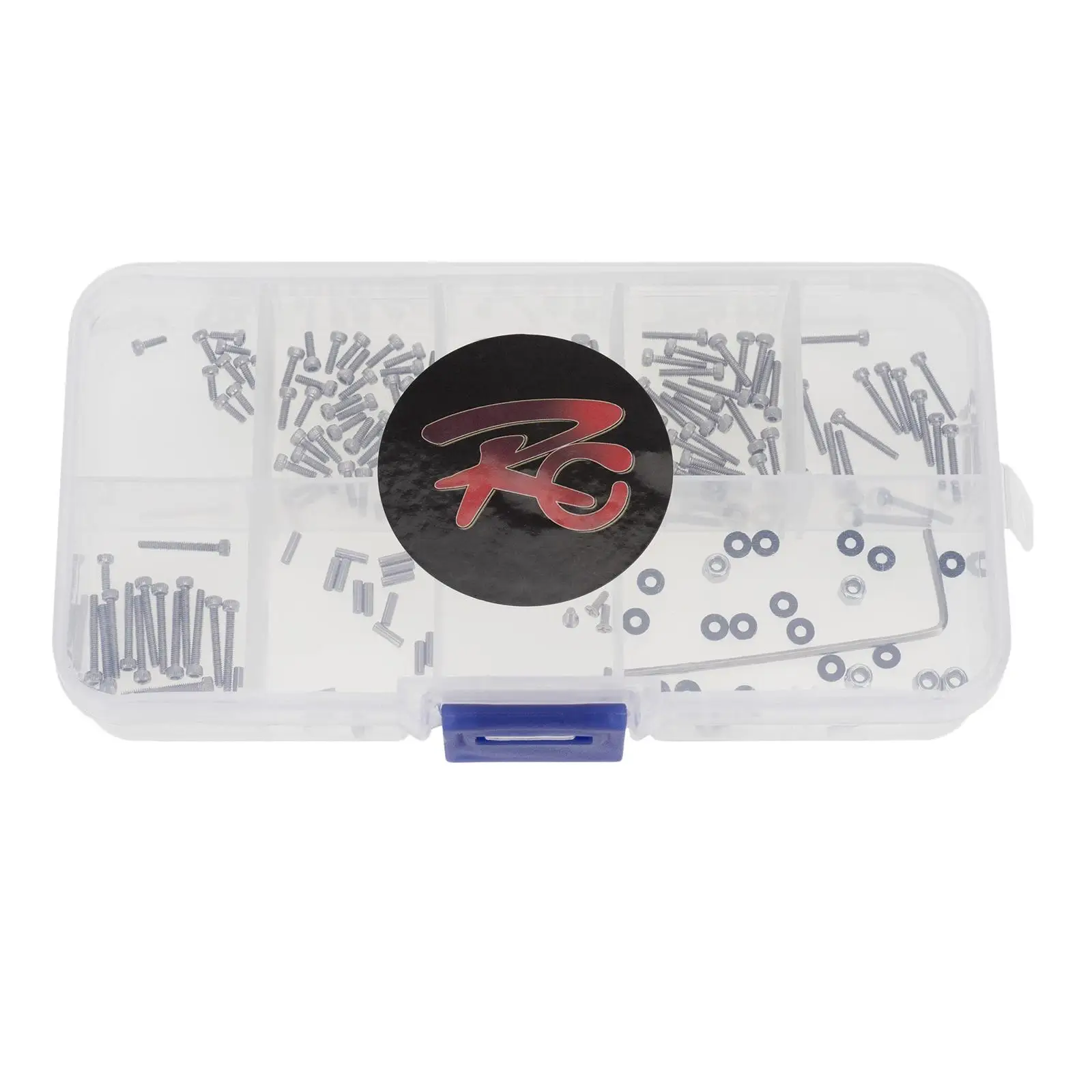 176개 RC 나사 키트 수리 도구 M1. 보관함이 있는 와셔, Axial SCX24 1/24 스케일용 나사 세트