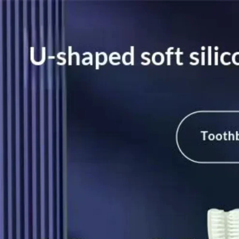 Kids U Shaped Toothbrush Food Grade Silicone Bristles Full Teeth Coverage For 2 To 12 Years Old Children Oral Care