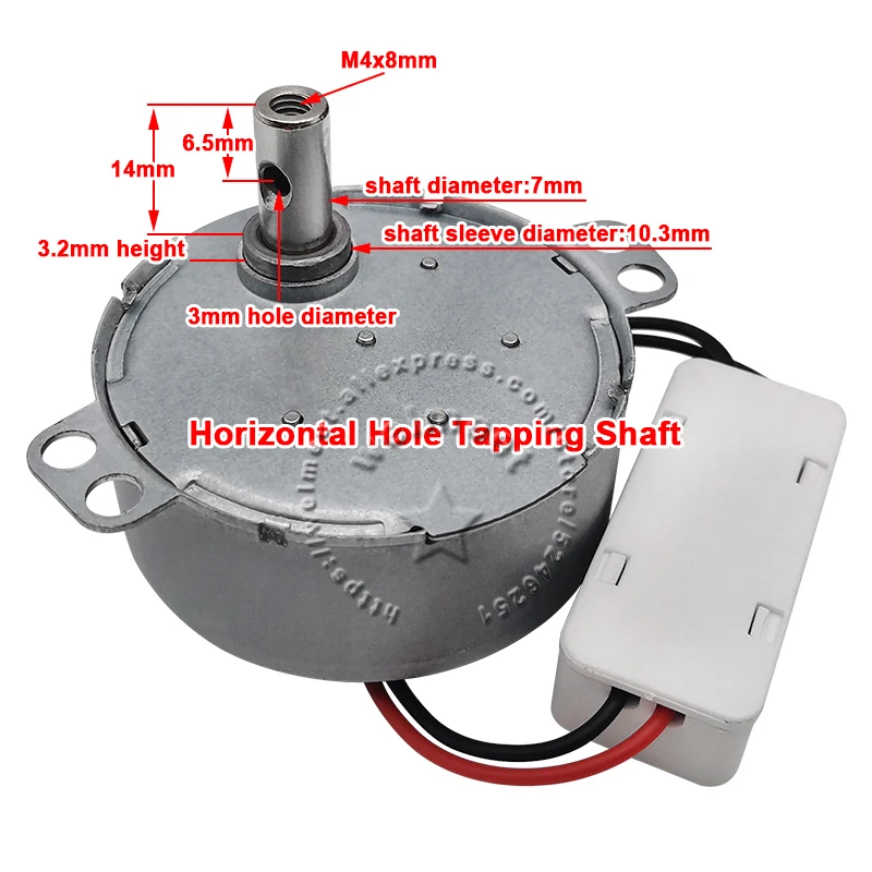 DC5V/6V/9V/12V/24V 4W TYC-50 TYC49 TYJ50 50TYZ メタルギア同期ブラシレスACモーター ディスプレイ手工芸品 首振りランプ # 3