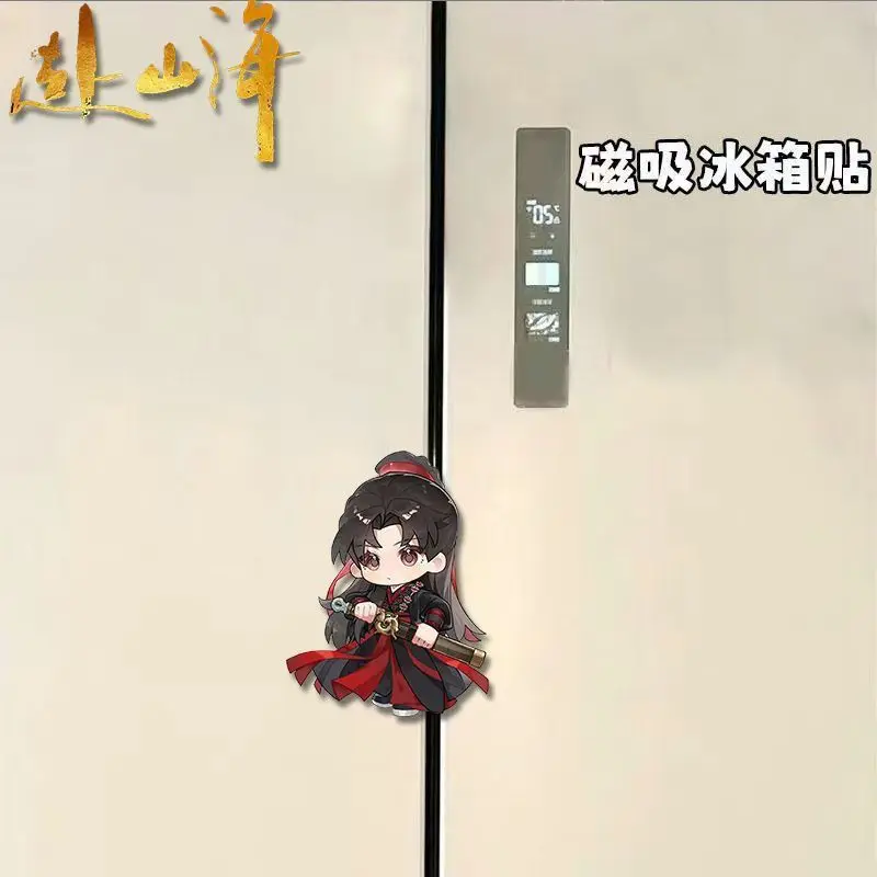 Kawaii Anime The Journey of Legend  Acrylic Fridge Magnets Stickers Home Decor Sticker Creative Refrigerator Accessories - view 3