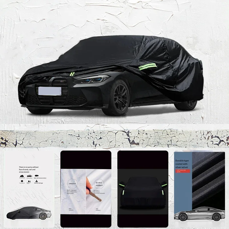 

For-BMW-M3-Car-cover-Exterior-Car-Cover-Black-Outdoor-Protection-Full-Car-Covers-Waterproof-Sunshade