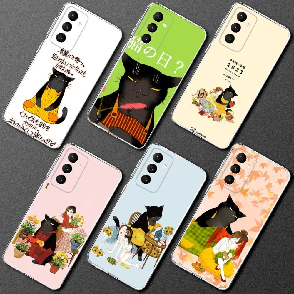 Masterful Cat Depressed Today Phone Case Silicone For Samsung S30,S23,S21,S22,S20 Ultra,S20 FE lite,S10,S9,S8 PIus Cover Clear