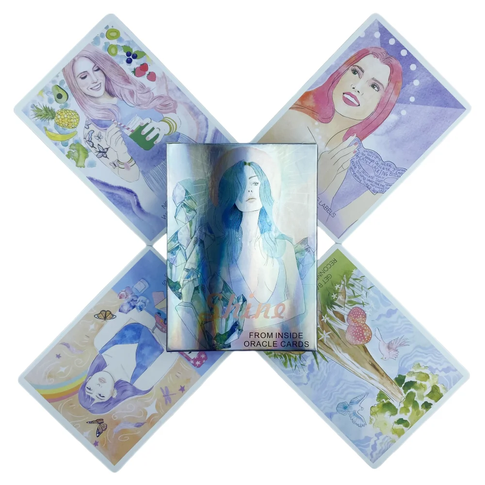 بطاقات التارو الجديدة لعام 2021 تتألق من الداخل بطاقة أوراكل ومدرسة PDF التوجيهية لسطح الترفيه