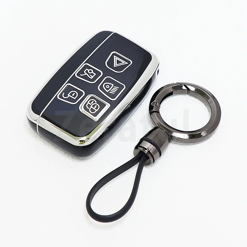 For Jaguar XE XF XJ For Land Rover Range Rover Evoque Sport Freelander Discovery Velar TPU Car Key Case Cover Accessories