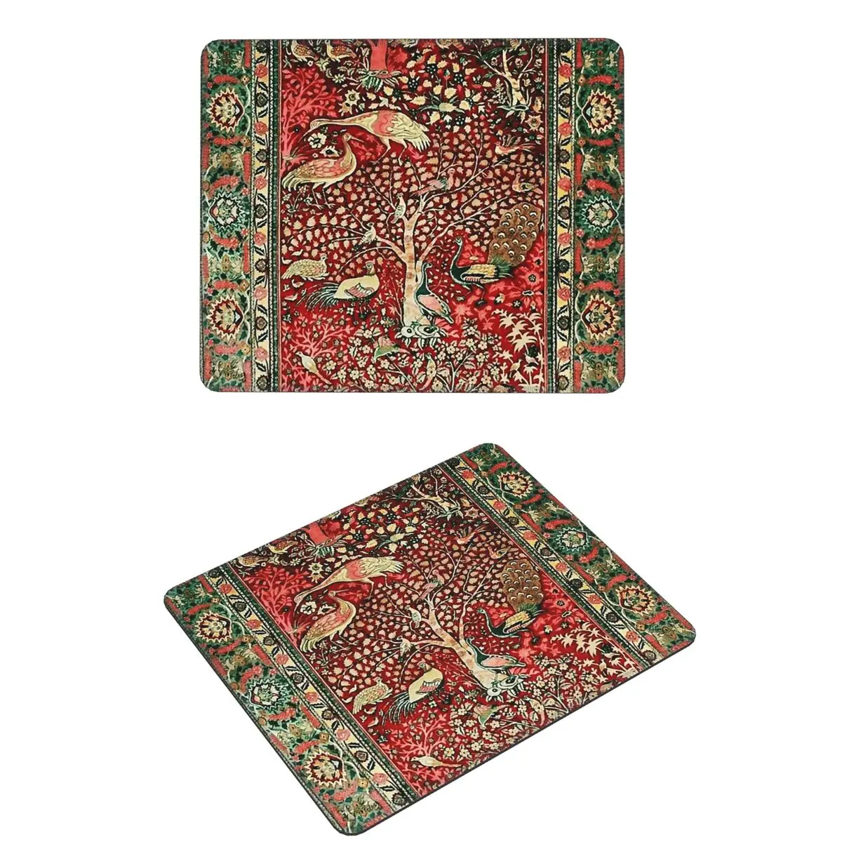 

Антикварный персидский коврик, птица, дерево, цветы, коврик для мыши, компьютерная клавиатура, коврик для мыши, игровой коврик для ноутбука, офисные коврики для стола