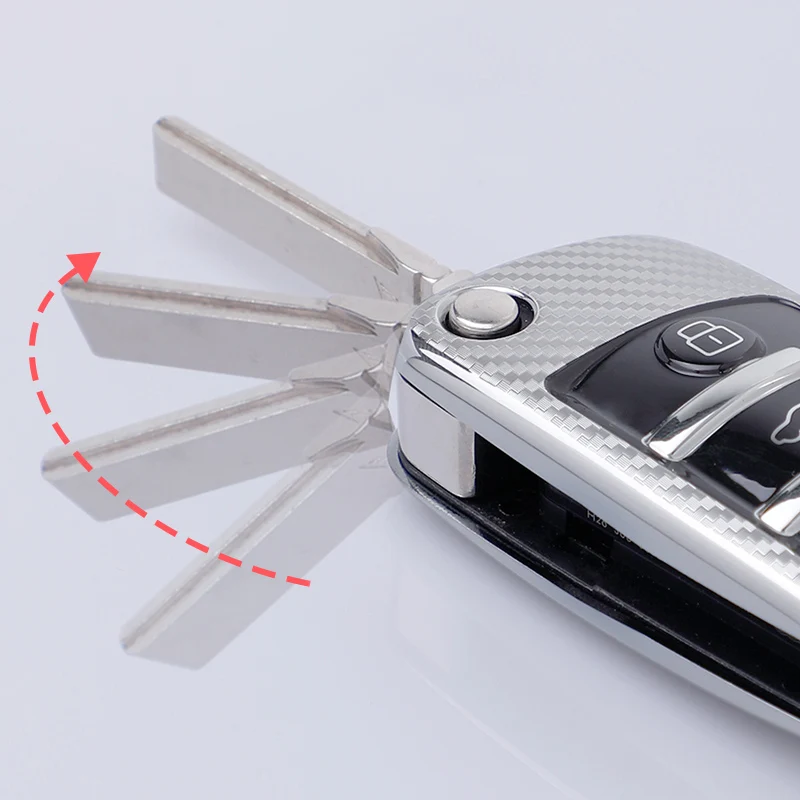 TPU Carbon Fibre Car Key Case For Audi A1 A3 8P A4 A5 A6 C7 A7 S3 S7 S8 R8 Q2 Q3 Q5 Q7 Q8 SQ5 TT RS3 RS6 Accessories