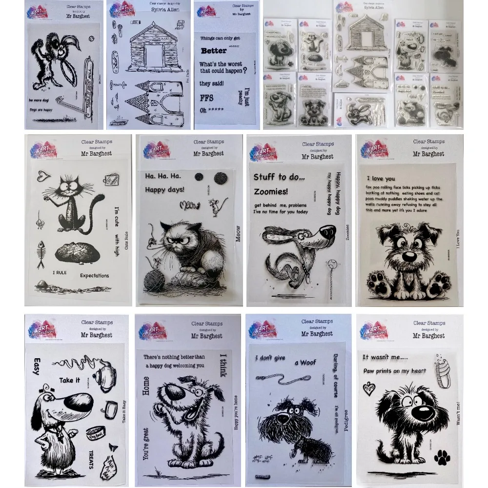 2024 June New Fun Animals Stamps Scrapbook Diary Decoration Stencil Dies Embossing Template DIY Greeting Card Handmade