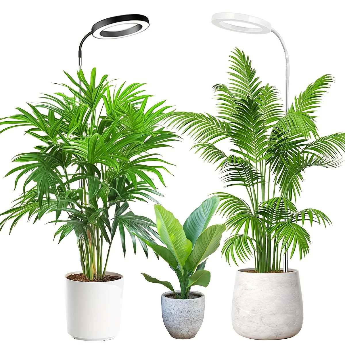 

LED Grow Lights for Indoor Plants Full Spectrum Floor Plant Growing Lamp for Large Plants, Auto ON/Off Timer Adjustable Height