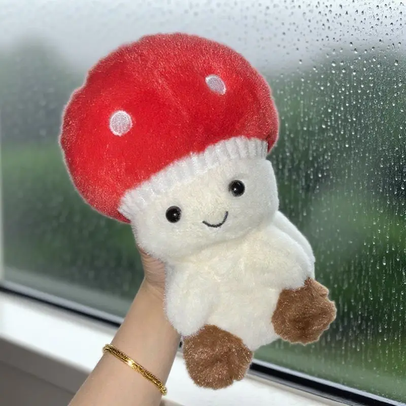 22*20 センチメートルぬいぐるみキノコのおもちゃかわいい赤白植物ぬいぐるみ漫画のおもちゃ男の子女の子の誕生日クリスマスギフト