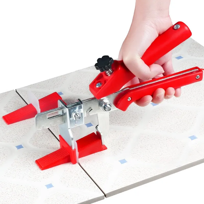 1pc Wall Tile Leveling System Leveler Clip Spacers Plier Floor Installation Tile Alignment Tool Color Random(Red/Yellow)