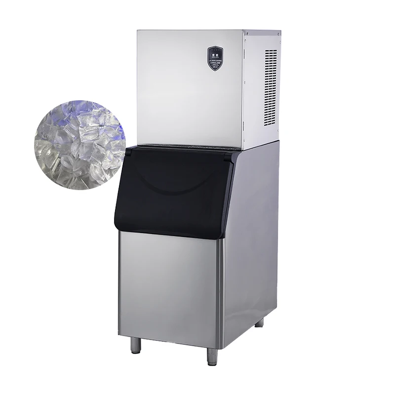 High Capacity Automatic Crescent Shape Ice Maker Machine Split Type Ice Moon Making Equipment for Commercial Bar Café Shop
