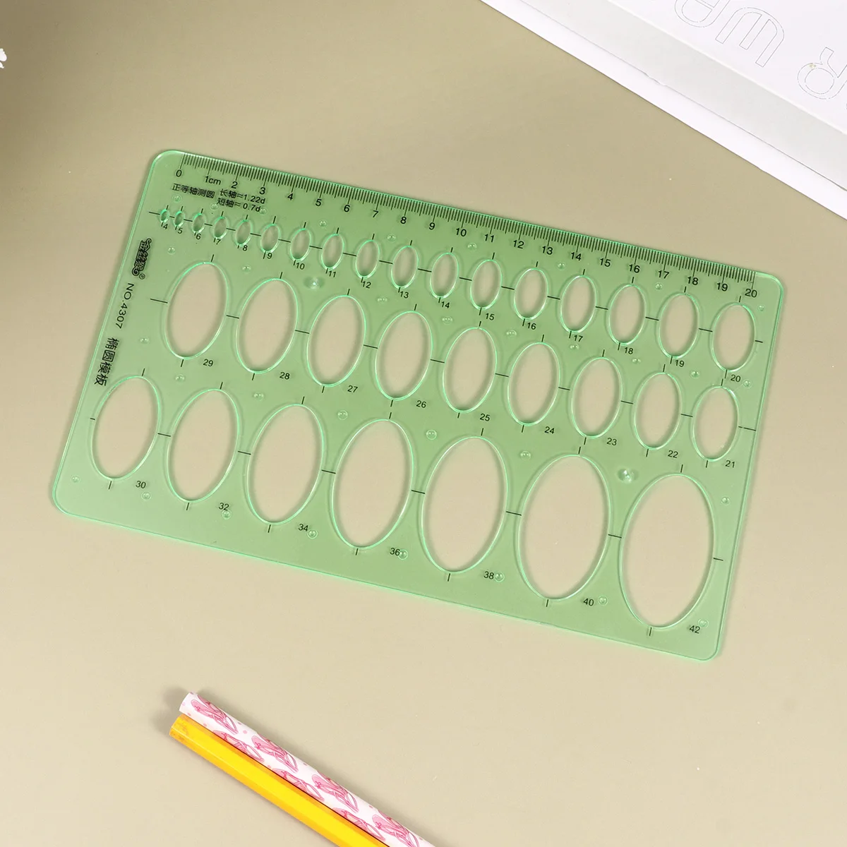 2 PCS Drawing Ruler Template Math Measurement Rulers Measuring Geometric Indoor Drawings Templates