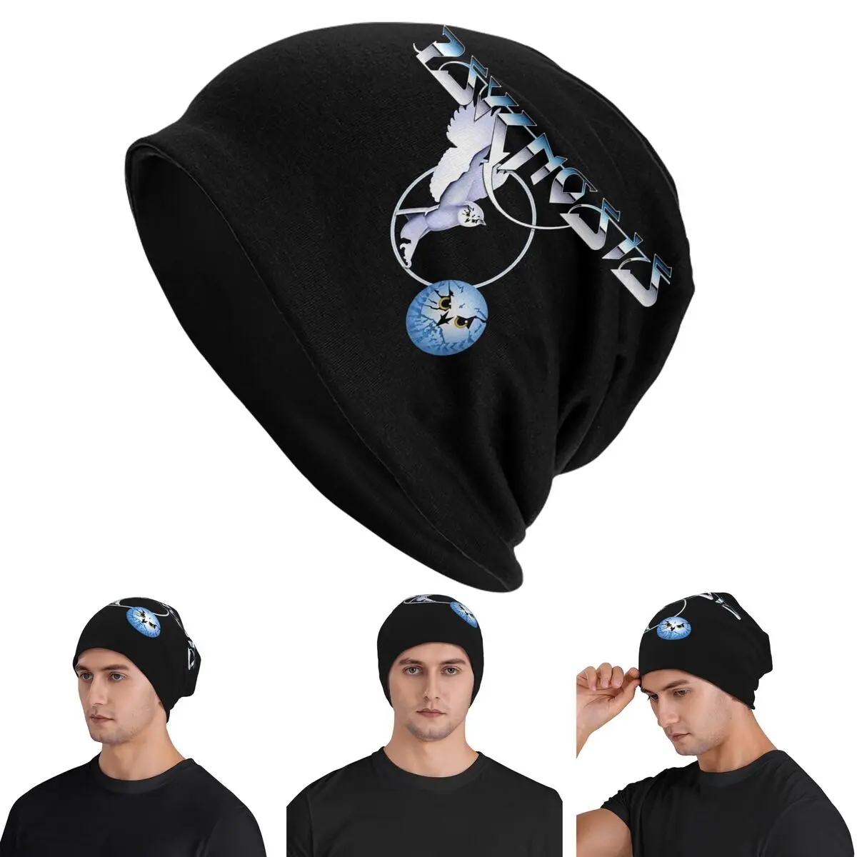 

Amiga Psygnosis Owl Skullies Beanies Hats Warm Autumn Winter Outdoor Cap Knitted Bonnet Caps for Unisex Adult