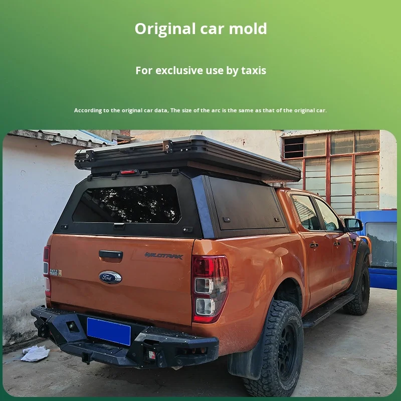 Manual Silverado Aluminum Alloy Triangle Roof Tent Pickup Truck High Cover Integrated Waterproof Double Canopy Outdoor Car Roof