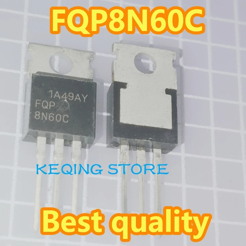 50PCS/100PCS FQP8N60C TO-220 Sufficient parameter