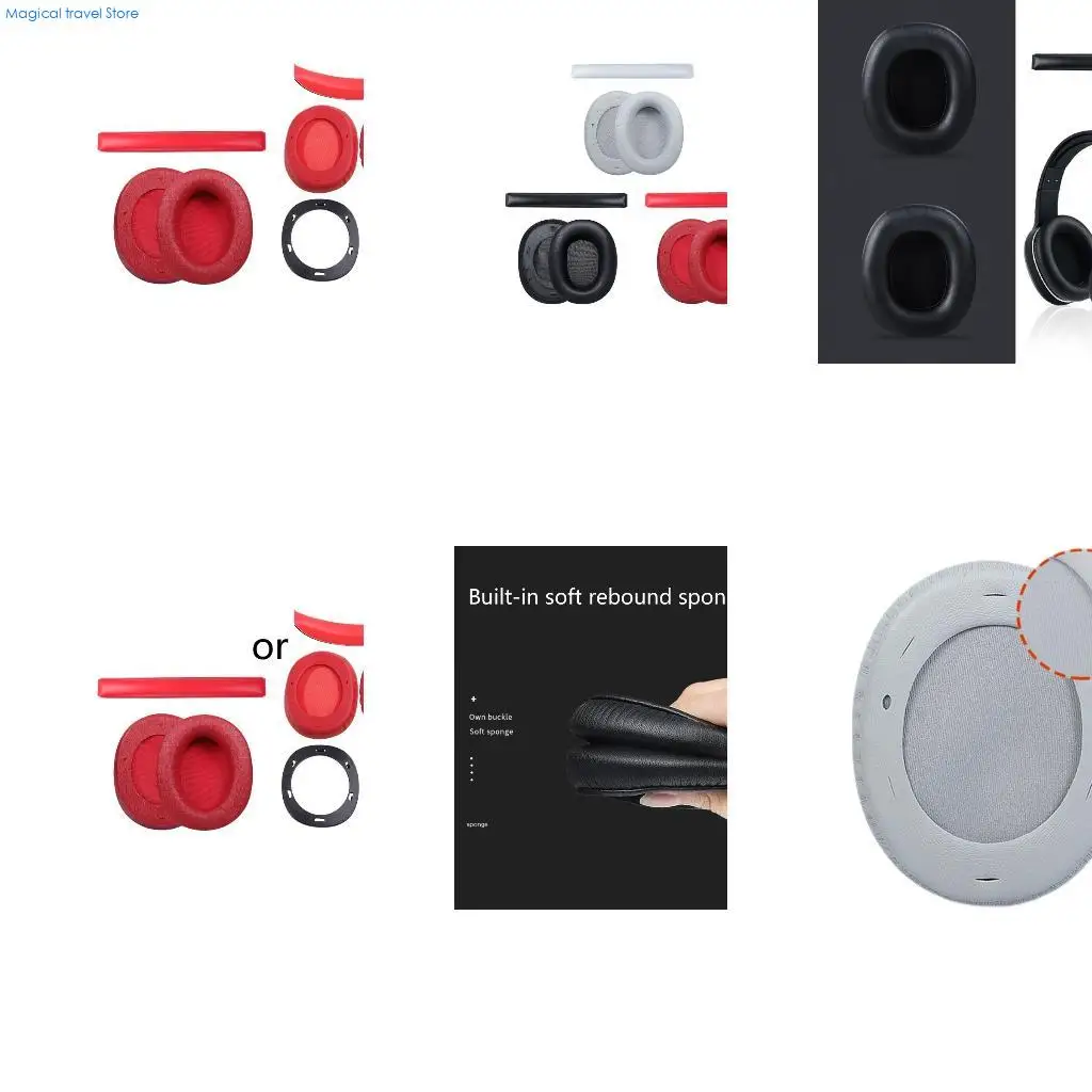 N2UB Easily Replaced Earmuffs for Head Beam for Edifier W800BT Headphone Earpads