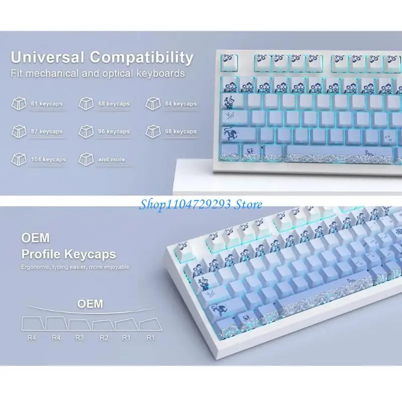 

Y2gd -клавишные клавиши уникальные фарфоровые фарфоровые клавиши с двойным выстрелом