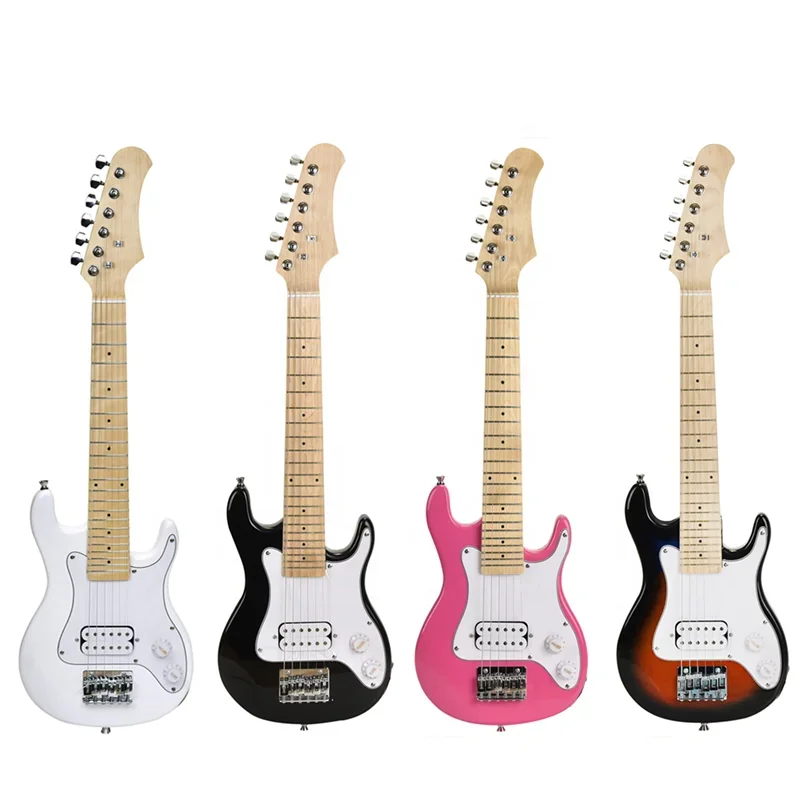 30 Inch Kid Electric Guitar Kit OEM ODM Beginner Guitar Electric with AMP Accessories