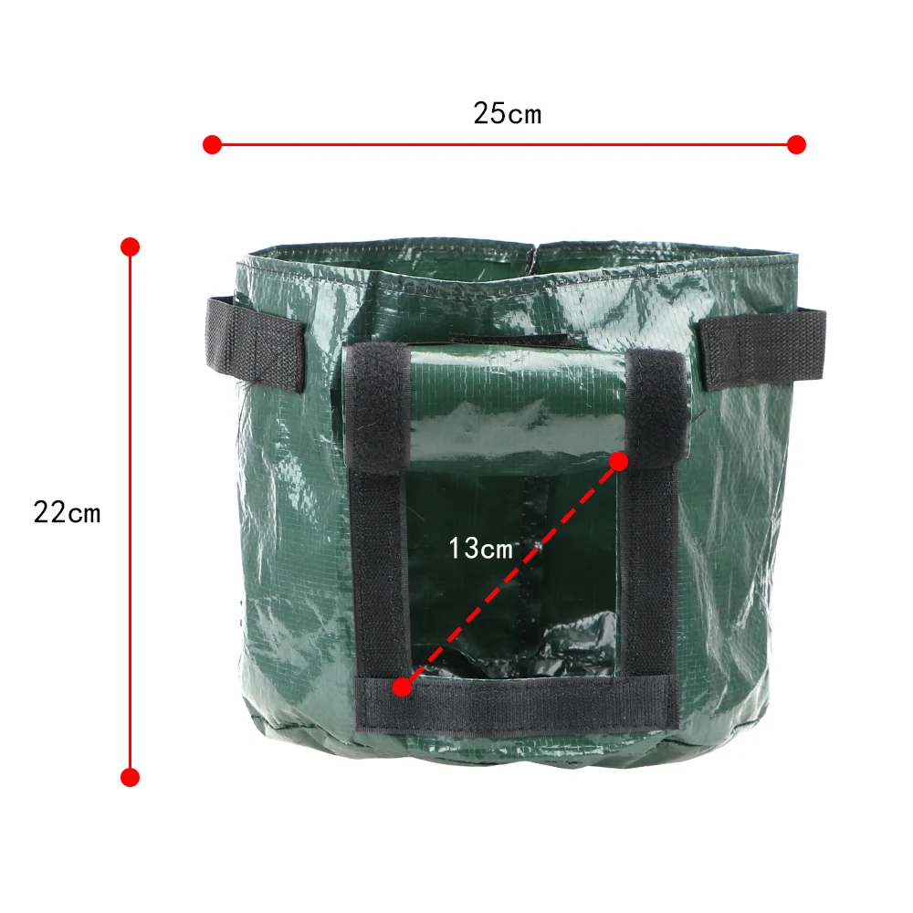 Forniture da giardino borsa per contenitori per piante borsa per coltivazione di piante vegetali 1 pz fai da te fioriera per coltivazione di patate panno in PE addensare vaso da giardino