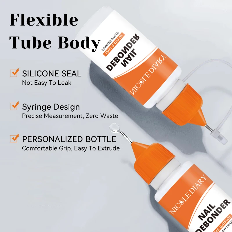 NICOLE DIARY-desbobina de uñas para quitar puntas de uñas postizas, herramientas para quitar diamantes de imitación, accesorios de manicura, líquido para disolver, 12ml