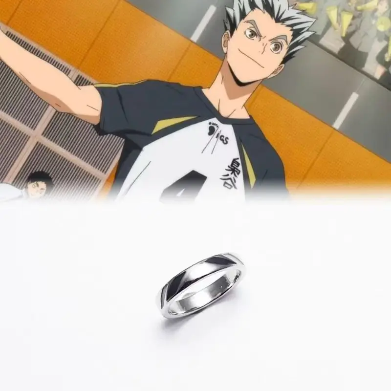 

New Haikyuu!! Bokuto Kotaro Miya Atsumu anime peripherals couple rings necklaces jewelry accessories fashion accessories gifts