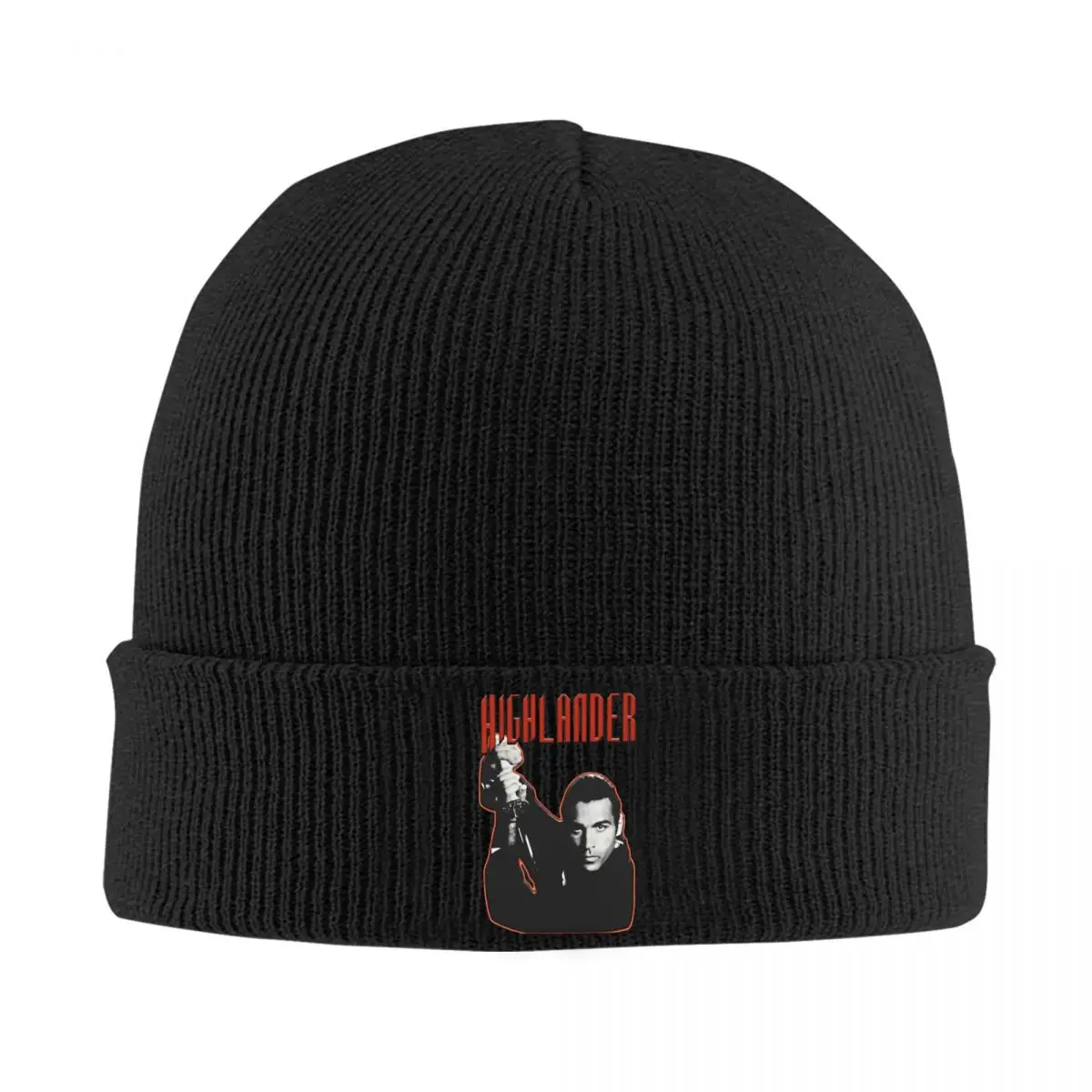 Retro Highlander Adrian Paul Knitted Hat Beanies Autumn Winter Hats Warm Unisex Casual Caps for Men Women