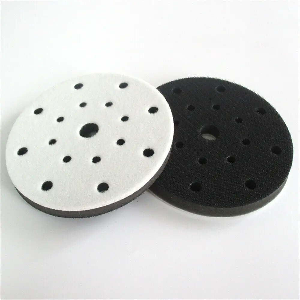 6" Inch 150mm 17 Hole M8 Thread Hook & Loop Backing Pad / Soft Sponge Interface Pad Abrasives Grinding and Polishing
