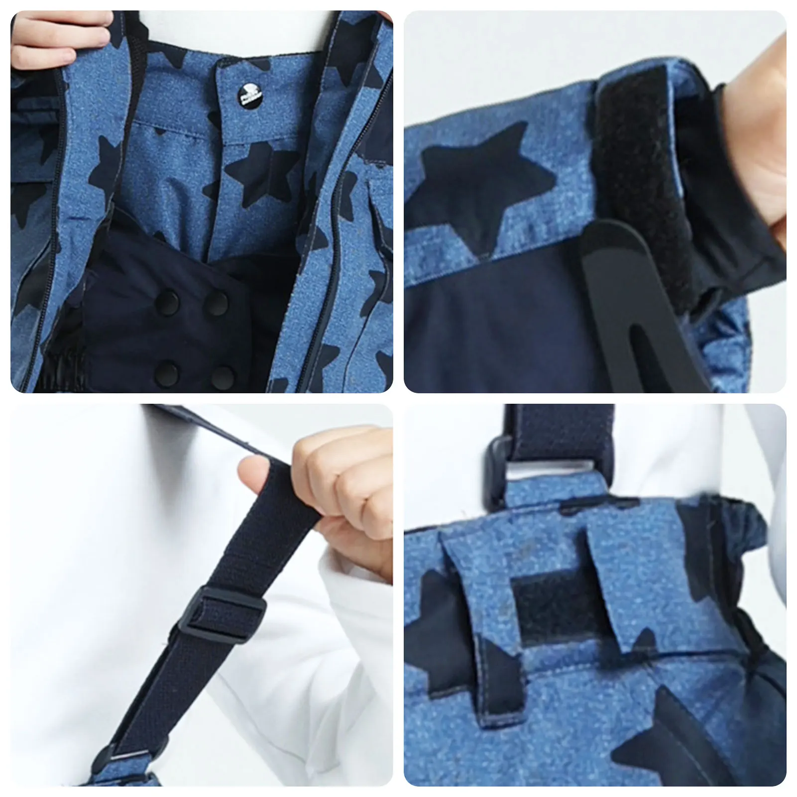 Traje de esquí infantil impermeable cálido conjunto nieve - imagen 4
