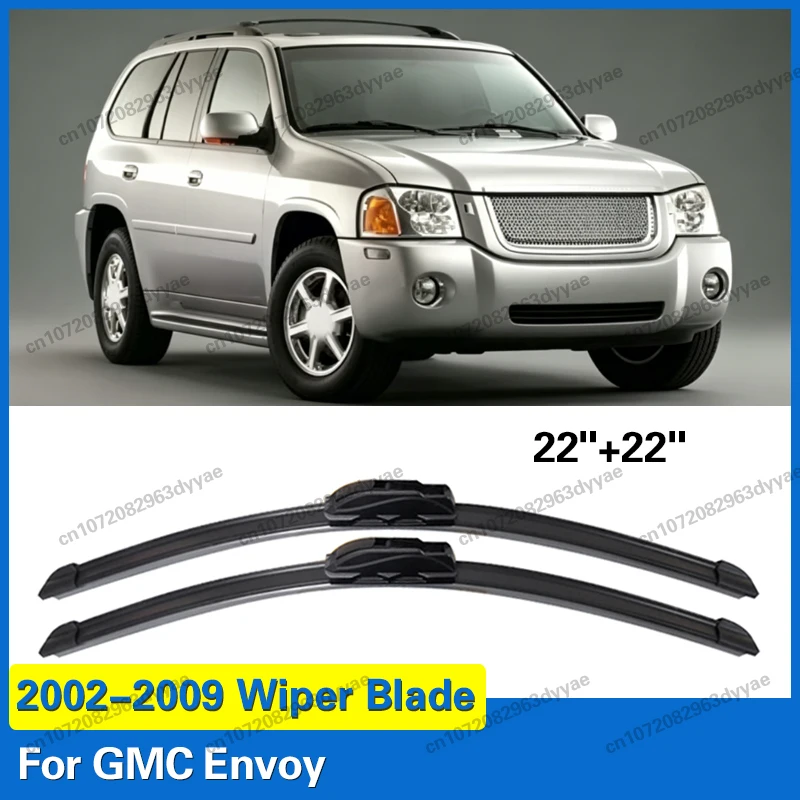 

2PCS Car Wiper Blades for GMC Envoy 2002 - 2009 Front Windscreen Windshield Double Rubber Car Accessories ﻿22"+22"