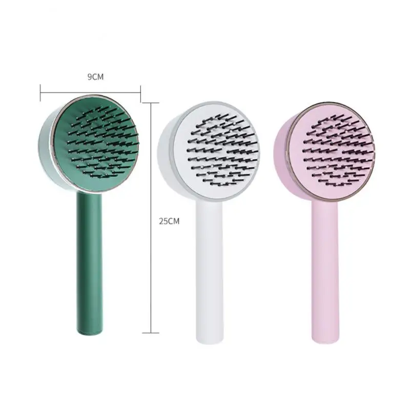 

Self Cleaning Hair Brush Women -key Cleaning Hair Loss Massage Scalp Comb Anti-Static Hairbrush Dropshipping