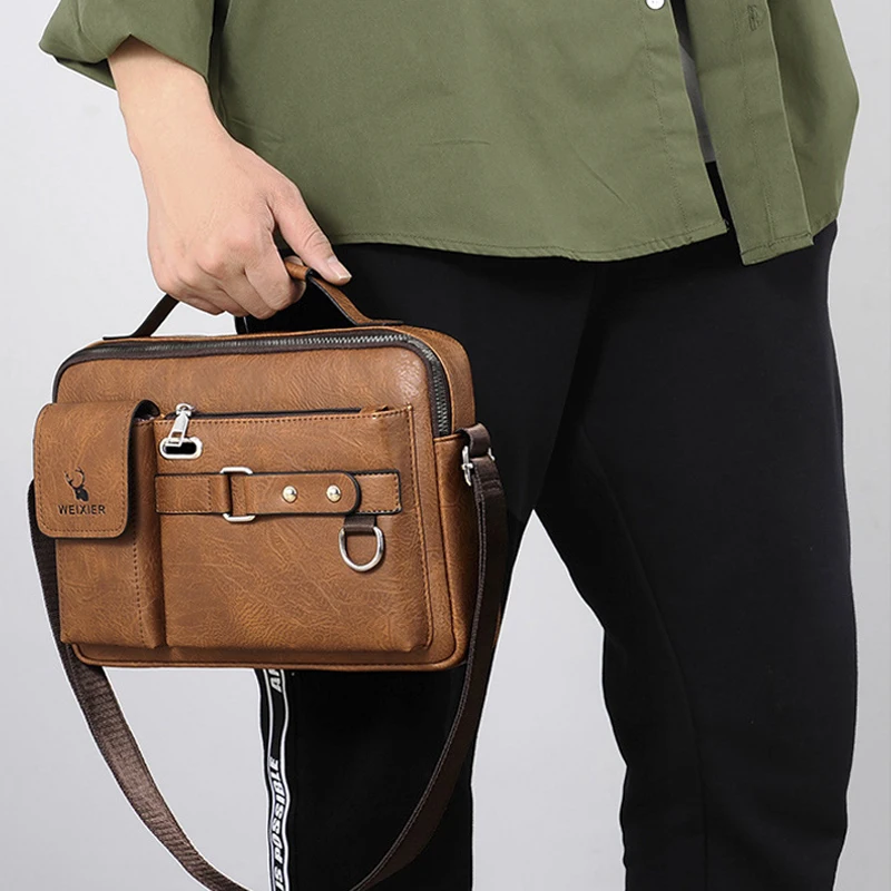 

Мужская сумка через плечо, мужская деловая сумка через плечо, сумка через плечо, мужской рюкзак-мессенджер на одно плечо