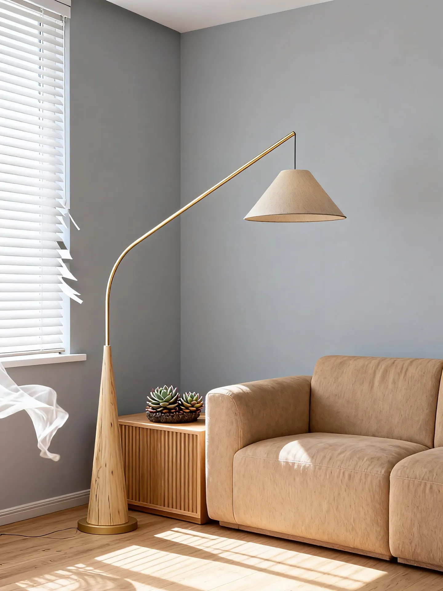 Factory Direct 2026 Living room decorative floor lamp log wind sofa fishing lamp 2026 new bedroom atmosphere lamp - view 2