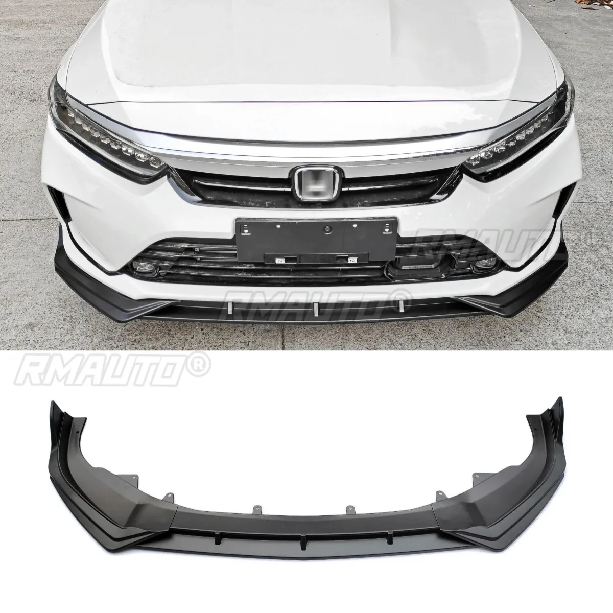 Car Front Bumper Lip Diffuser Spoiler Glossy Black Modification Part for Honda INSPIRE 2022 Bumper Protector Car Accessories