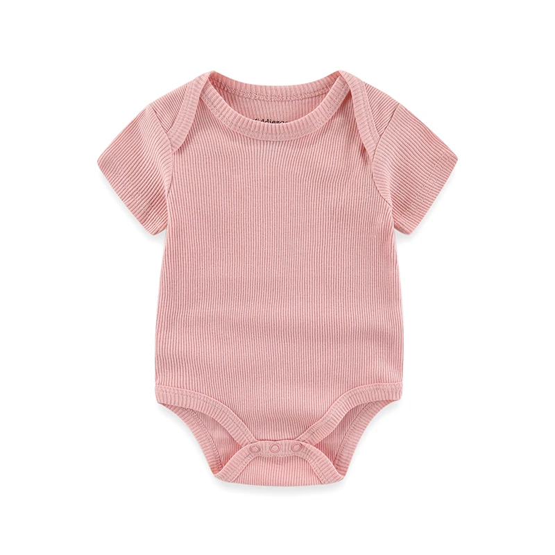 Kiddiezoom Four Seasons 0-12M 1 PCS Solid Unisex Baby Bodysuits Soft 100%Cotton Newborn Boy Girl Onesies Infant Clothing