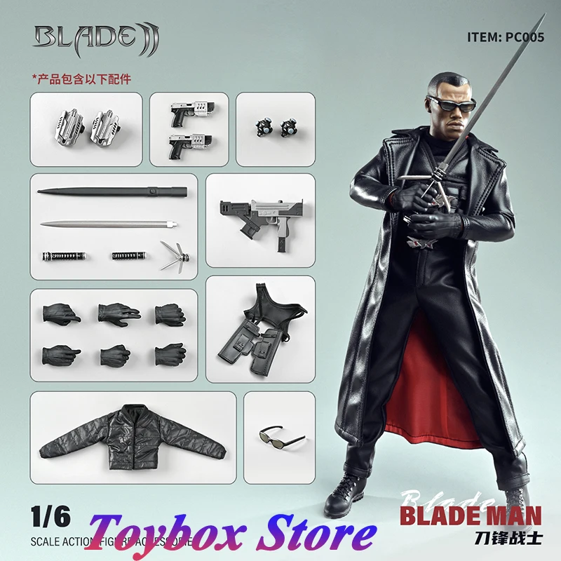 

In Stock PC005 1/6 Blade Man Collectible Action Figure Marvel Movie Super Hero Eric Brooks Daywalker 12" Full Set Male Fans Toys