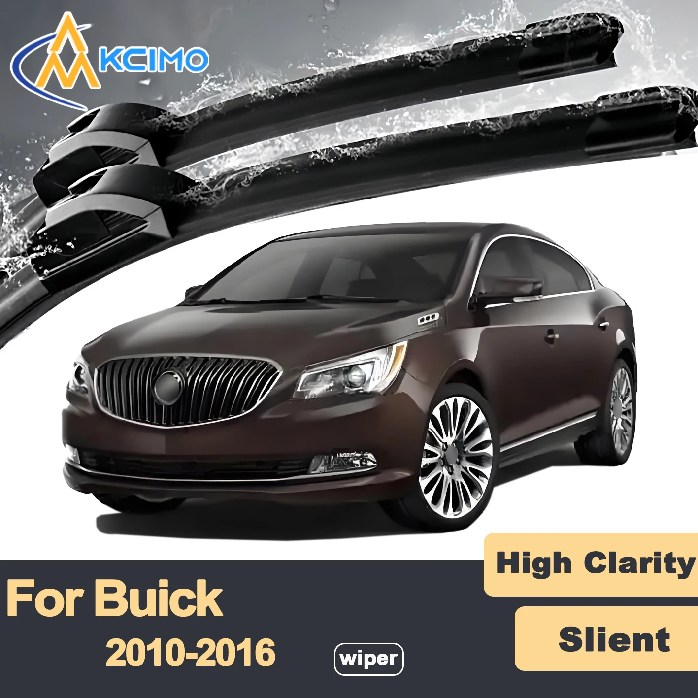 

Premium Rubber Durable Silent Windshield Wiper Blades 2pcs for Buick LaCrosse 2010-2016 Allure Alpheon Front Wiper Blades Set