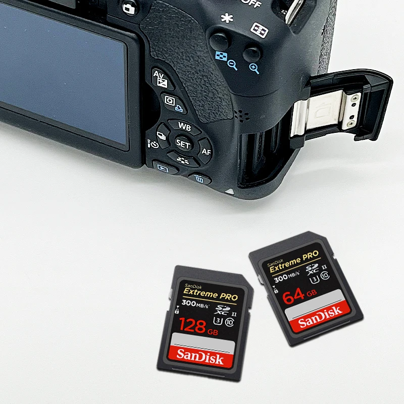 SanDisk Professional V90 SD Card Max 300Mb/s High Speed SDXC UHS-II Card 4K 8K Video Shooting Memory Card for Camera