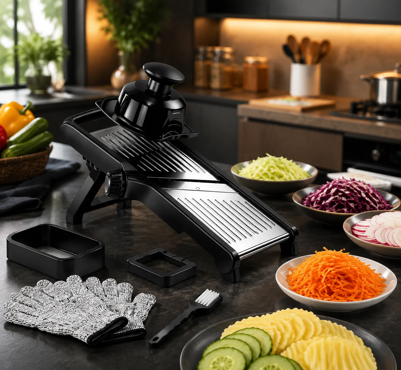Multifunctional Kitchen Mandol - Mandoline Slicer Guard 评论和价格