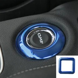 Stainless Steel For Mitsubishi Outlander 2013 2014 2015 Car 4WD Button Seat Heating cover Decoration cover car Accessories
