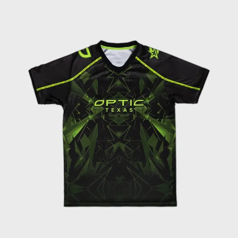 2026 OpTic Texas Green Variant Jersey CDL Player Same Breathable Men's and Women's 3D Printed Round Neck T-shirt Customizable
