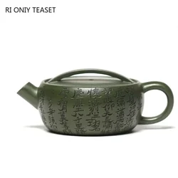 120ml Chinese Yixing Small Capacity Purple Clay Teapots Famous Handmade Tea Pot Raw Ore Green Mud Kettle Authentic Zisha Tea Set