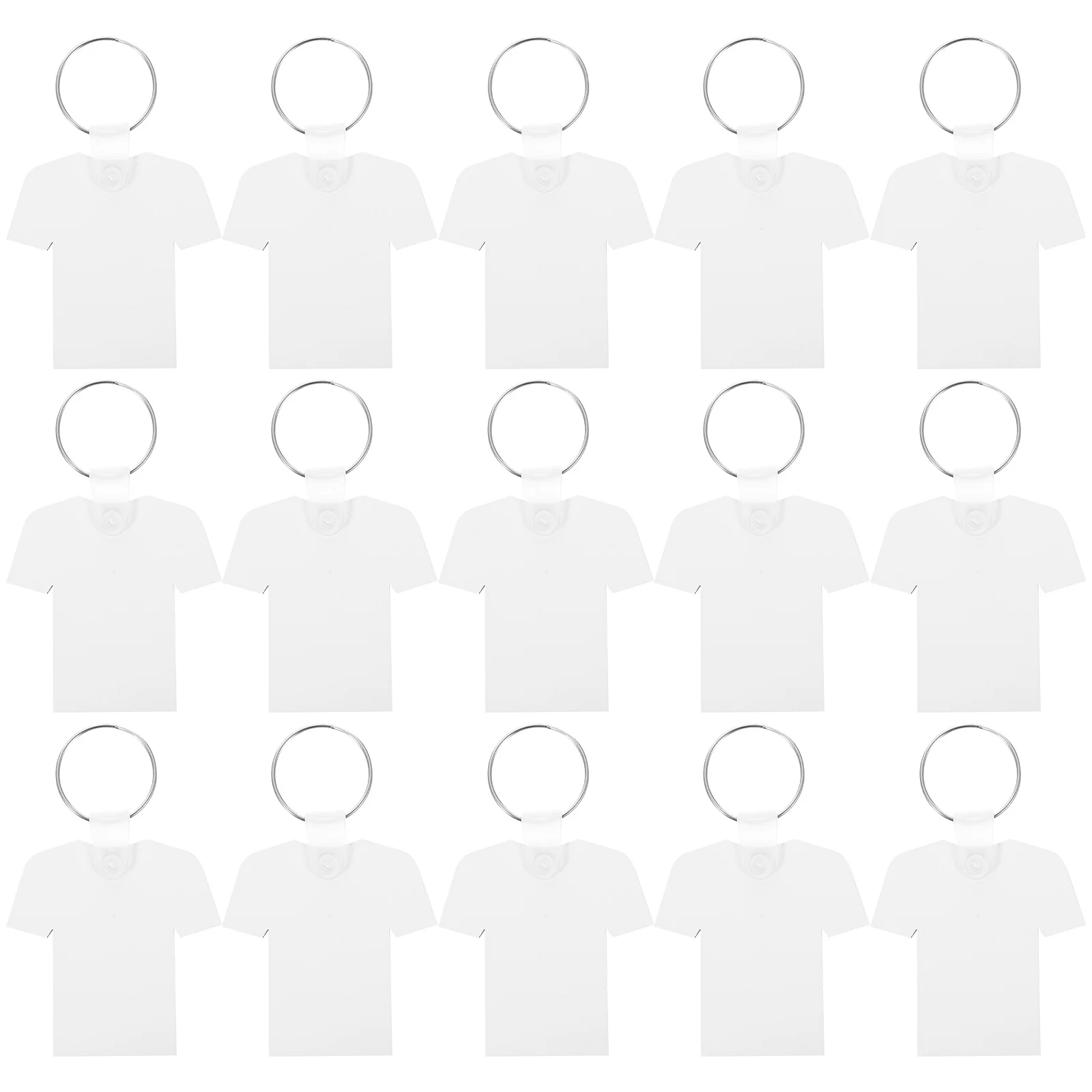 

40Pcs Mdf Fiberboard Blank Sublimation Keychains DIY Craft Supplies Heat Transfer Blank Key Rings for Custom Designs