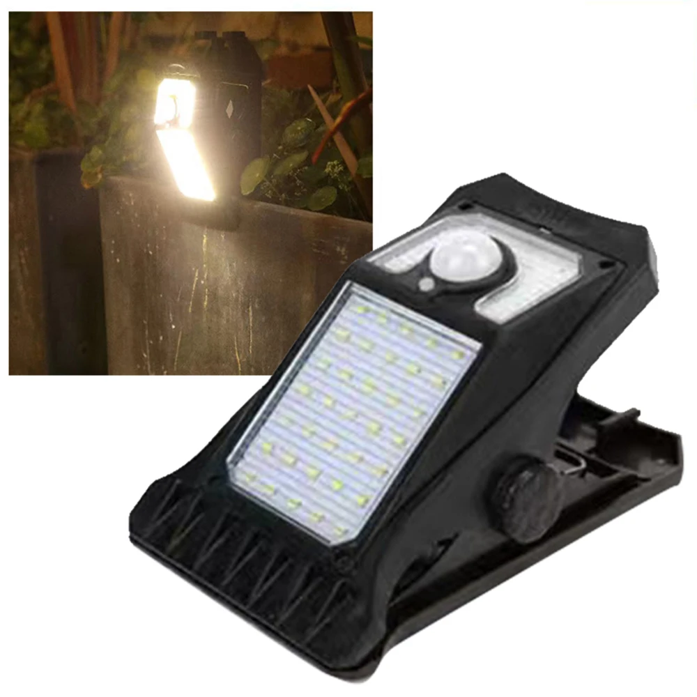 

Garden Light Clip Type Solar Lamps DC5.5V Outdoor Road Motion Sensor Waterproof Lighting USB Rechargeable warm light/cool light