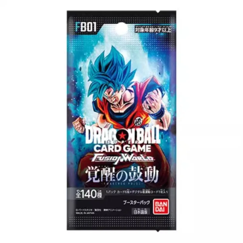 BANDAI original Dragon Ball Cards TCG Anime Trading FB01 Battle Booster Box FS01-04 Game Children Collection Card Gift Toy