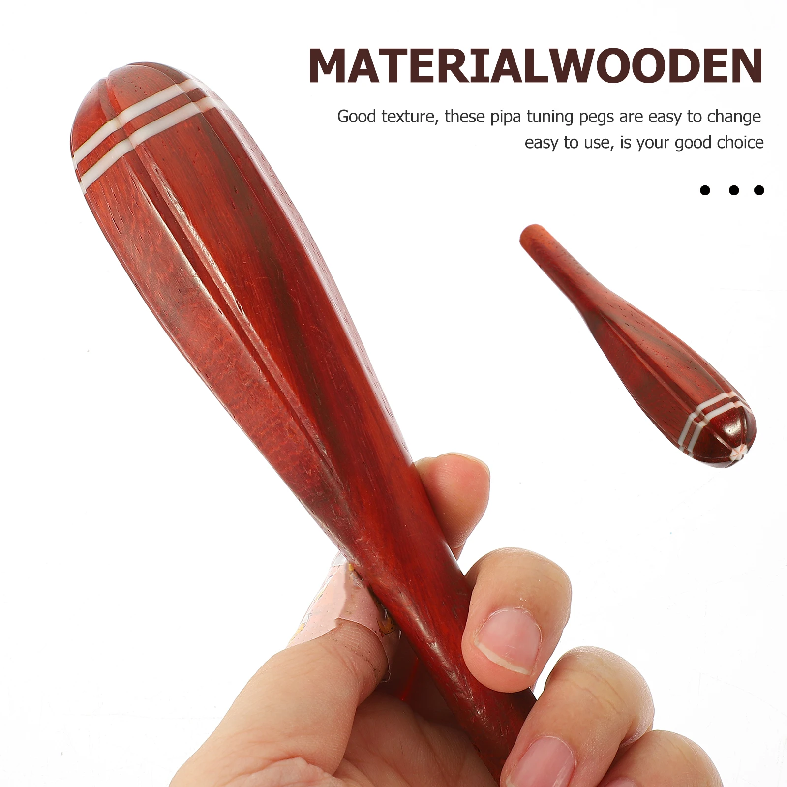 

Wooden Pipa Tuning Pegs Classical Red Wood Shaft Replacement Parts String Instrument Accessories Practical Fittings Adult Kids