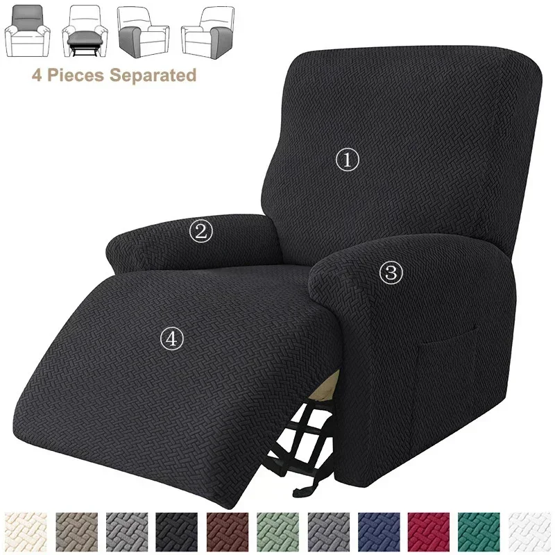 Jacquard Elastic Recliner Sofa Cover Stretch Armchair Covers for Living Room Lazy Boy Couch  Slipcovers Sofa/Furniture Protector