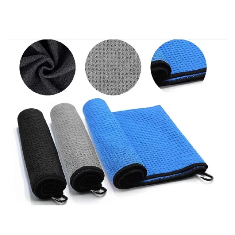 

Golf Towel Microfiber Waffle Towel Multi-Color Optional Golf Accessories 60x40 cm